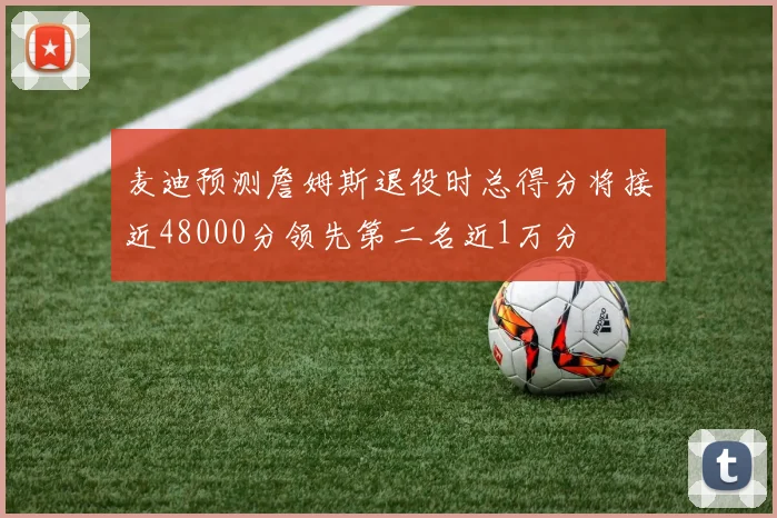麦迪预测詹姆斯退役时总得分将接近48000分领先第二名近1万分